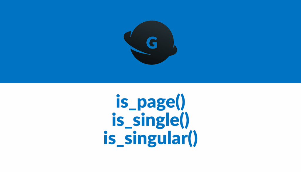 Is Page Is Single Is Singular