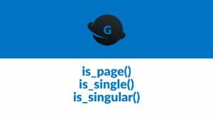 Is Page Is Single Is Singular